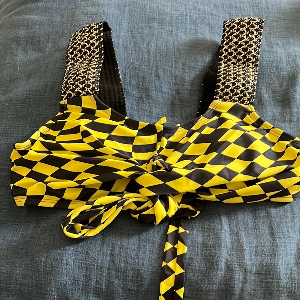 Black and Gold Women's Swim Bottom